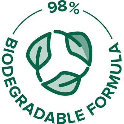 98% biologisk nedbrytbar formula